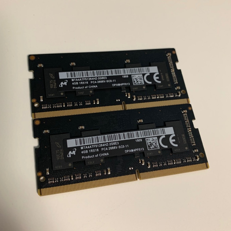 Micron 美光 DDR4 2666 4G Mac mini 2018換下 NB 筆電