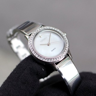 CITIZEN EJ6130-51D 星辰錶 手錶 23mm 水鑽 珍珠母貝面盤 小錶面 手環 女錶