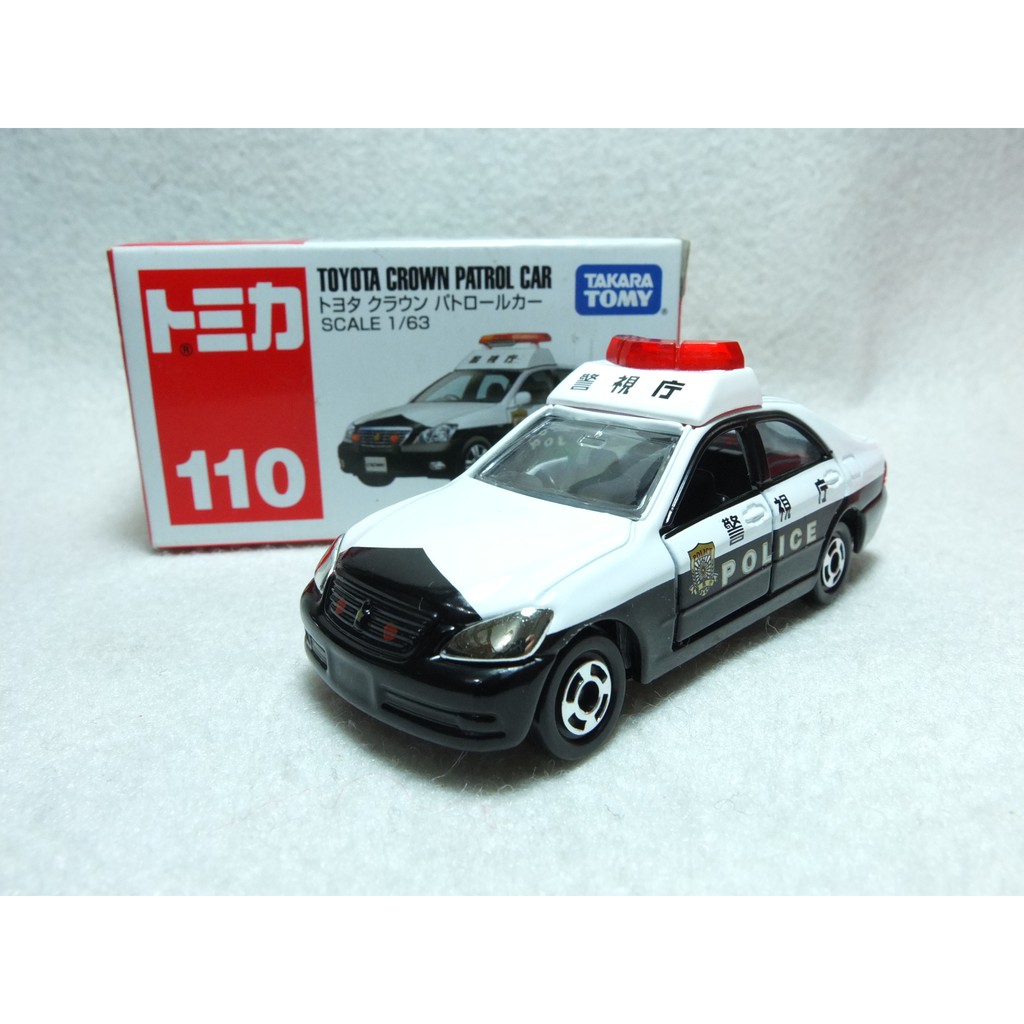 Tomica No.110 1/63大比例 絕版皇冠 警車