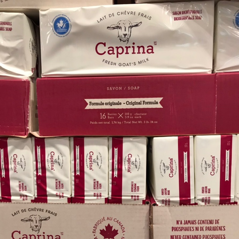 人氣熱銷現貨拆售一顆30元CAPRINA加拿大進口羊奶香皂110g