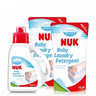 NUK 洗衣精超值組(1000ml*1罐+補充包750ml*2包)