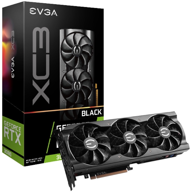 全新現貨 未鎖 可刷卡 EVGA GeForce RTX 3080 XC3 BLACK GAMING 顯示卡