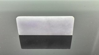 女人要有錢 緬甸玉正品A貨翡翠玉佛掛件/吊墬/墬子/鑲嵌件/翠玉玉牌平安無事牌/ 紫羅蘭冰透種好 送精美禮盒