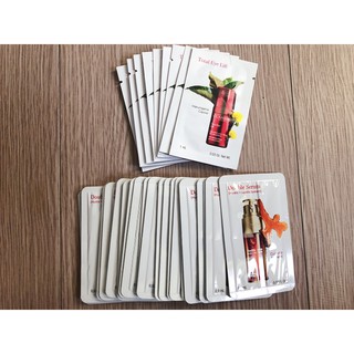 Clarins 克蘭詩 黃金雙激萃 煥顏緊緻彈力晚霜 煥顏緊緻彈力日霜 全效緊緻眼霜 快樂鼠尾草舒敏保濕乳 黃金亮眼萃