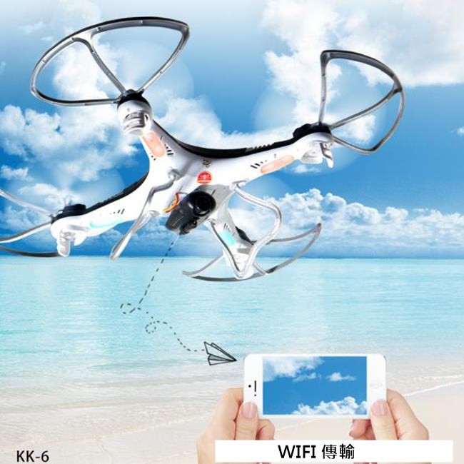 出清 K6 WIFI 空拍機 氣壓定高 KK6 航拍機 飛行器 一鍵啟航/降落 四軸 200萬鏡頭