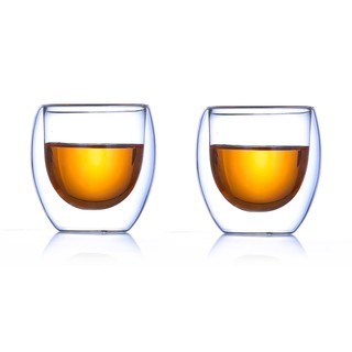 現貨! 雙層杯 耐熱玻璃杯 (85ml/2入) 咖啡杯 咖啡器具