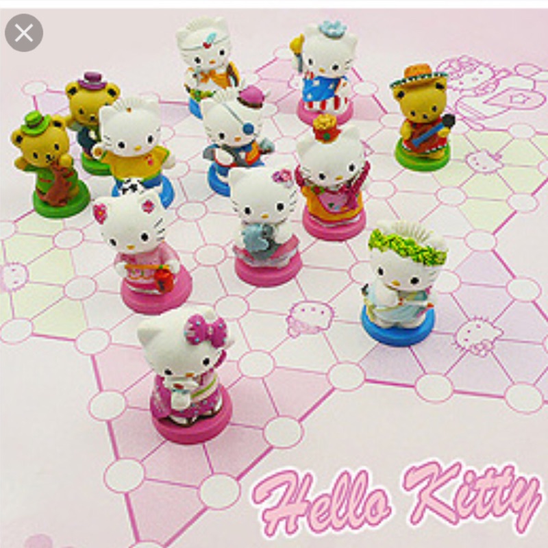 【限量商品】1999年Hello kitty環遊世界跳棋組