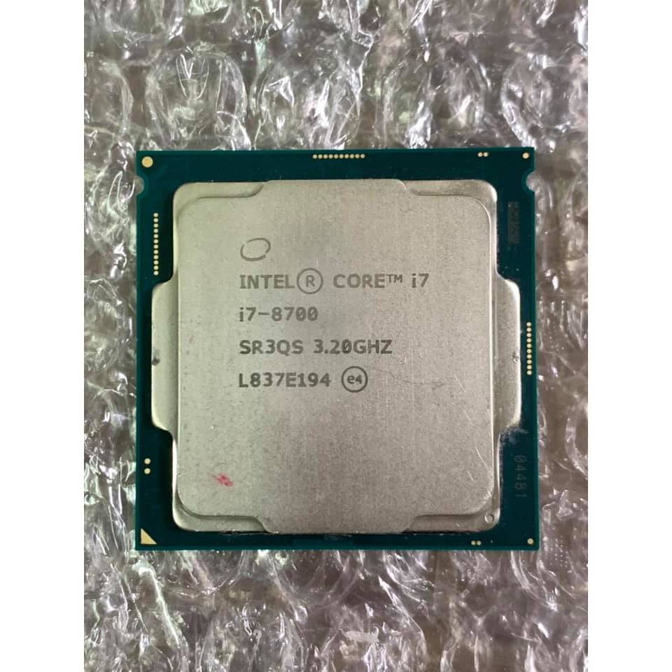 intel 散裝裸U Core i7-8700-1151-cpu-中央處理器-無原廠保固-個人保7天(收到後開始計算)