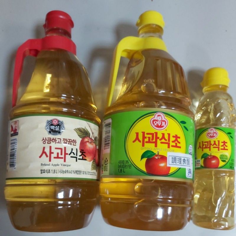 韓國辣媽 韓國 CJ （料理用)蘋果醋  1.8公升