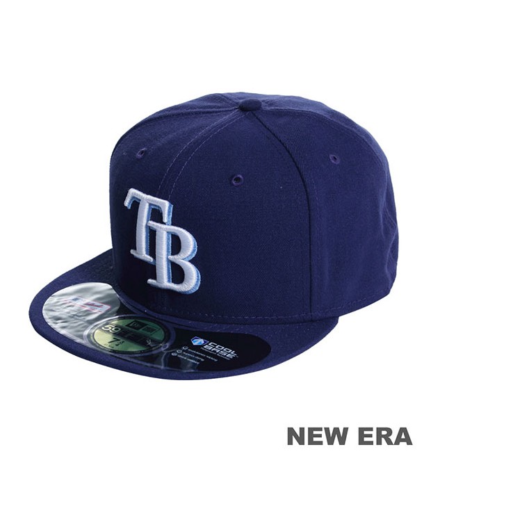 MLB~New Era創信代理~坦帕灣光芒5711346-028~59FIFTY~球員版棒球帽(全封式)