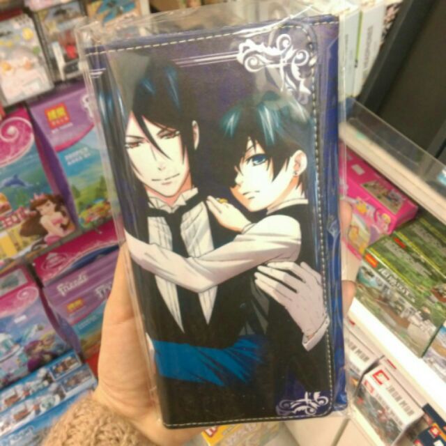 現貨 黑執事長夾 黑執事皮夾 黑執事皮夾錢包 動漫徽章 蝦皮購物