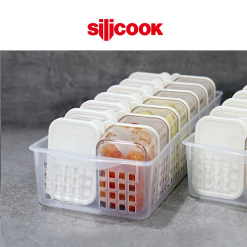 Silicook 食品容器0ml 14件組 帶托盤套裝 食品儲藏 蝦皮購物