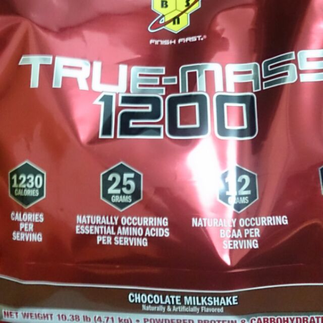 Bsn true mass 1200 高熱量 巧克力口味 增重乳清 10磅