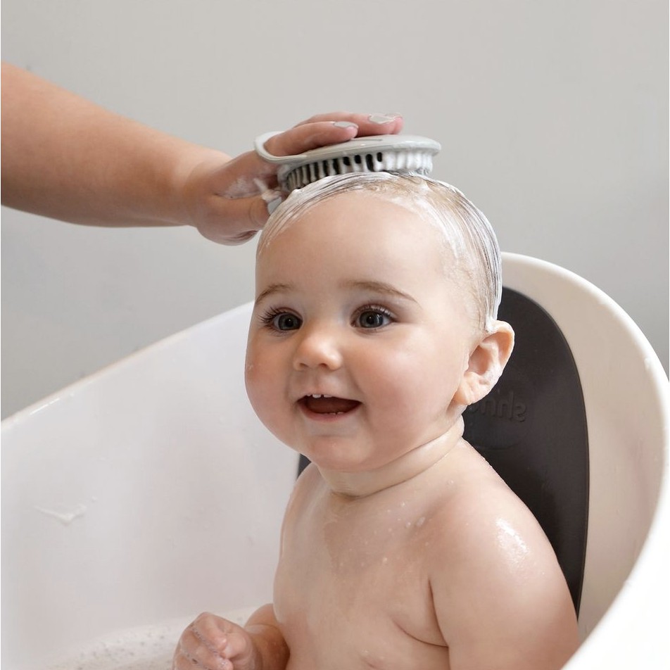【樂森藥局】✨嬰幼兒專用✨ 英國Shnuggle 月亮澡盆週邊配件 澎澎沐浴刷