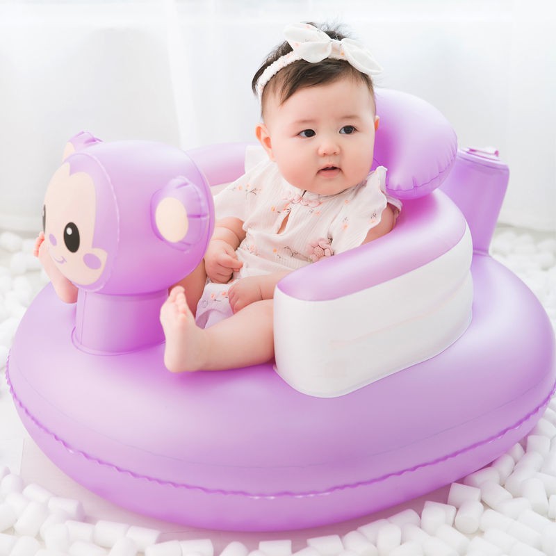 ◆寶寶學座椅◇【特價】兒童沙發嬰兒玩具充氣寶寶餐椅學座椅小板凳子學坐神器