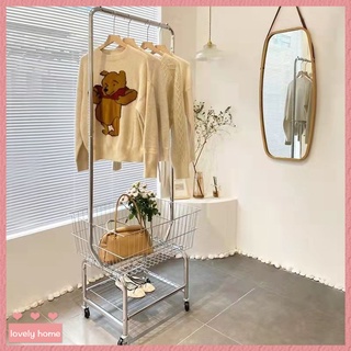 【Lovely home】新品❤️ 免運 落地掛衣架 加厚晾衣架 服裝店衣服架子 移動衣帽架 收納架 展示架 臥室置物架