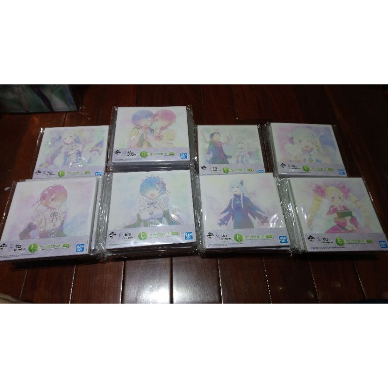 現貨 E賞 油畫板 雷姆 拉姆 艾蜜莉雅 昴 碧翠子 艾姬多娜 從零開始的異世界生活 全新品