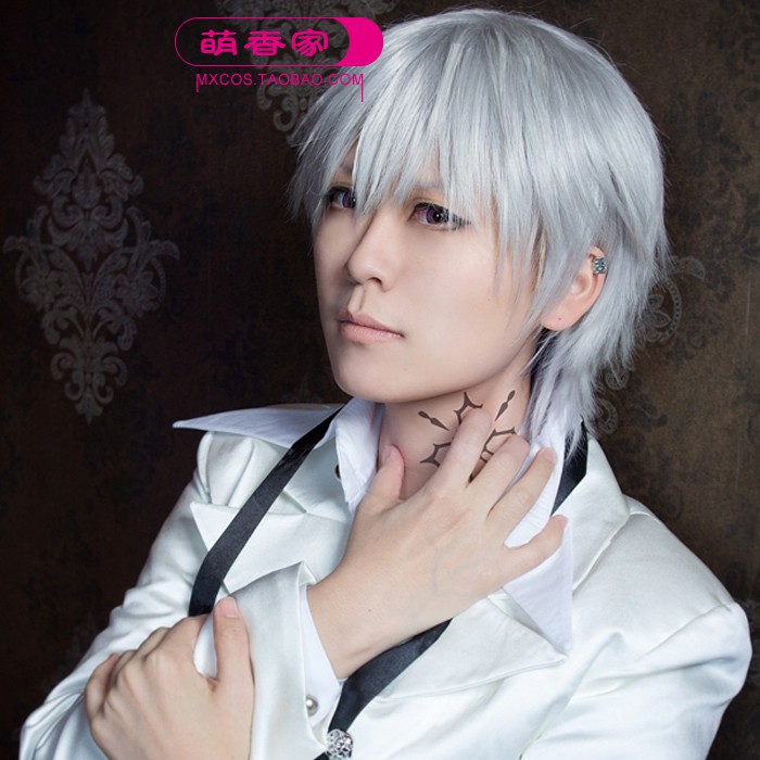 吸血鬼騎士假發一方通行錐生零鈴科百合子銀白反翹cosplay假發 蝦皮購物