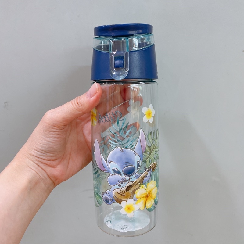 ［翹鬍子］日本 迪士尼專賣店 限定  史迪奇 stitch 水壺 運動水壺 透明水瓶 水瓶
