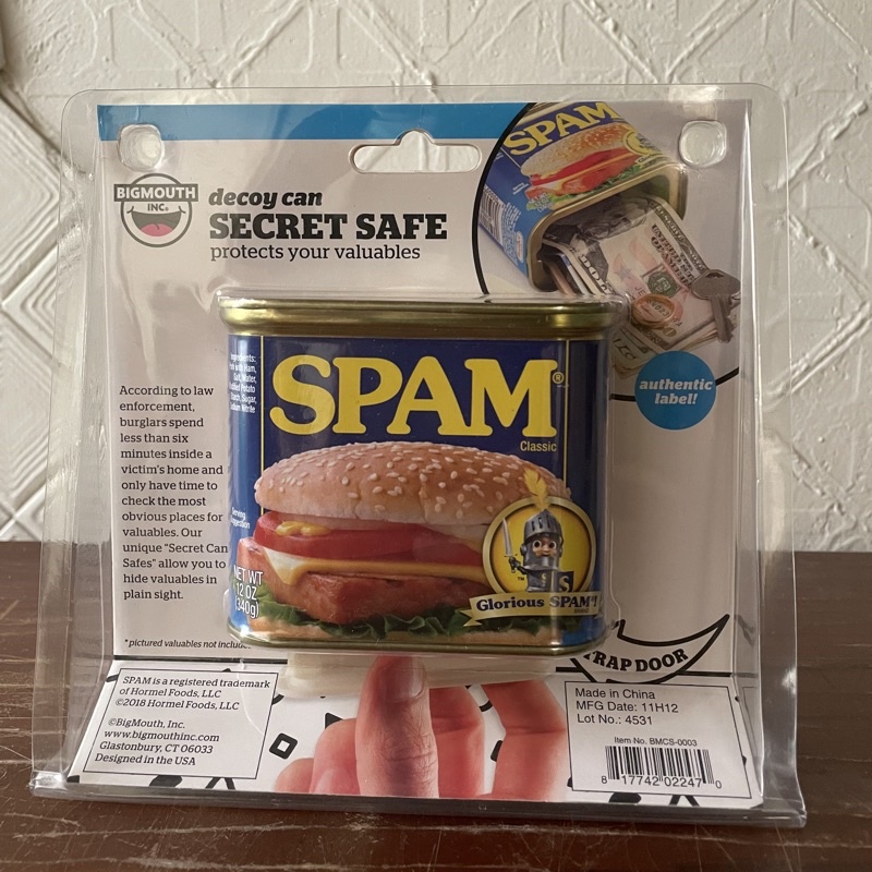 Spam火腿罐頭造型藏私房錢罐