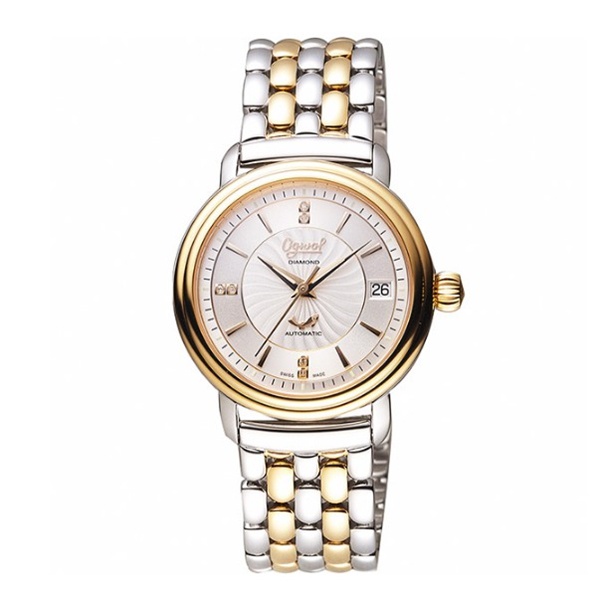 Ogival 愛其華 女 經典金銀雙色 機械腕錶 (3363AJBSR) 35mm