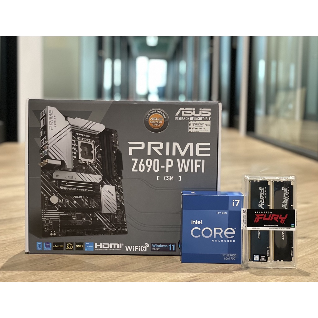 i7 12700K+ASUS PRIME Z690-P WIFI + DDR5 32GB +980pro1t+z12