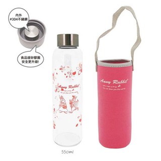 安妮兔 時尚玻璃瓶550ml-二代