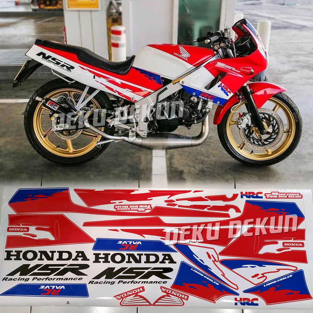 Putih MERAH Striping Honda Nsr HRC 150R 紅白泰國抗變色