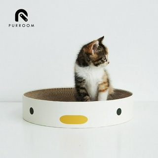 (兩豬阿喵的家)purroom小雞貓抓板一體貓窩幼貓成貓瓦楞紙圓形碗型窩耐磨貓玩具