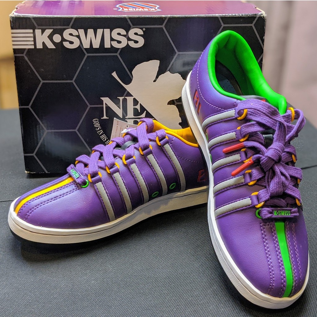 [全新現貨] 2013 EVANGELION × K-SWISS x RADIOEVA 聯名鞋款 - 紫色初號機款