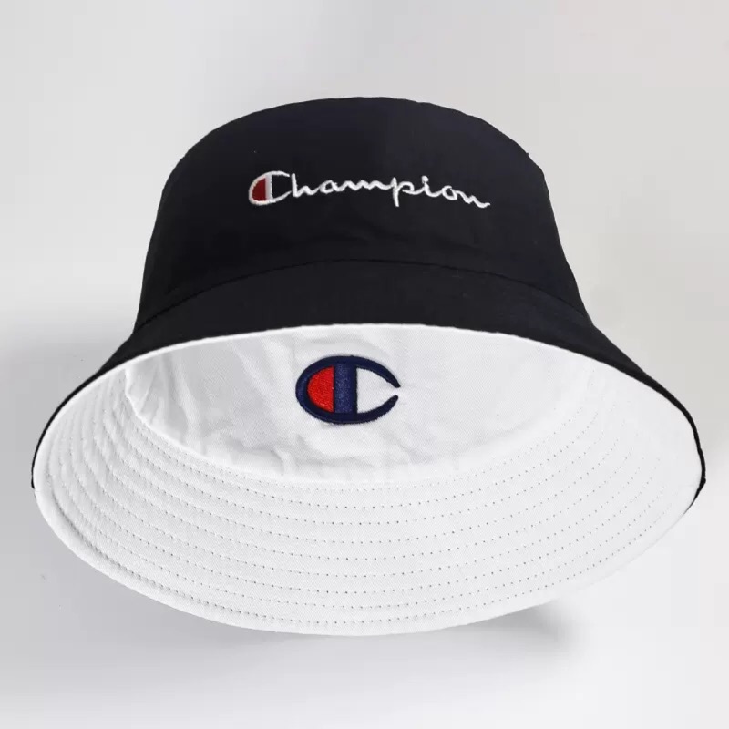 Champion 漁夫帽少女双面戴帽子英倫男潮牌日系 蝦皮購物
