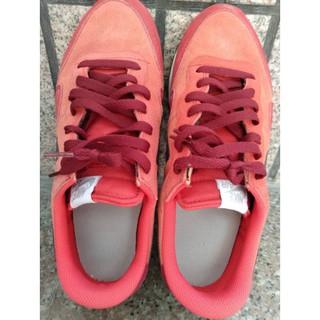 NIKE AIR 慢跑鞋 麂皮 橘/紅配色 adidas
