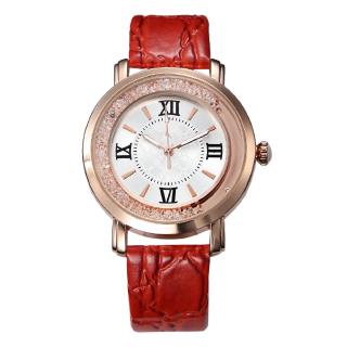 手錶時尚水鑽女錶沙石英手錶休閒時尚手錶皮帶錶