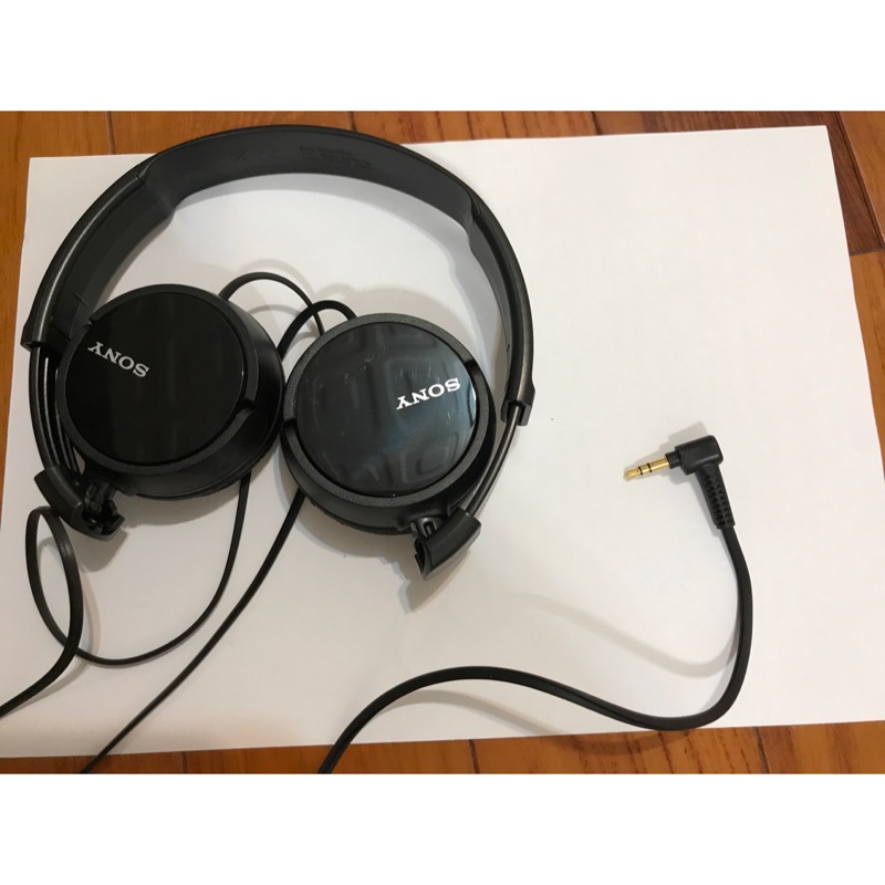 Sony 正品 耳罩式耳機 MDR zx110 黑色 二手保存良好 打電動聽音樂視頻視訊必備 頭戴式耳機