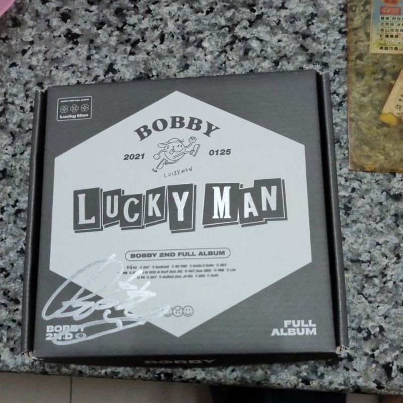 現貨 金知元 BOBBY (IKON) - LUCKY MAN限量 簽名專輯