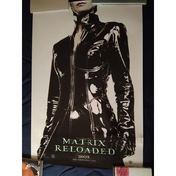 【原版海報】駭客任務重裝上陣 Matrix Reloaded (2003) 美版單面 27x40吋 電影海報收藏 受損