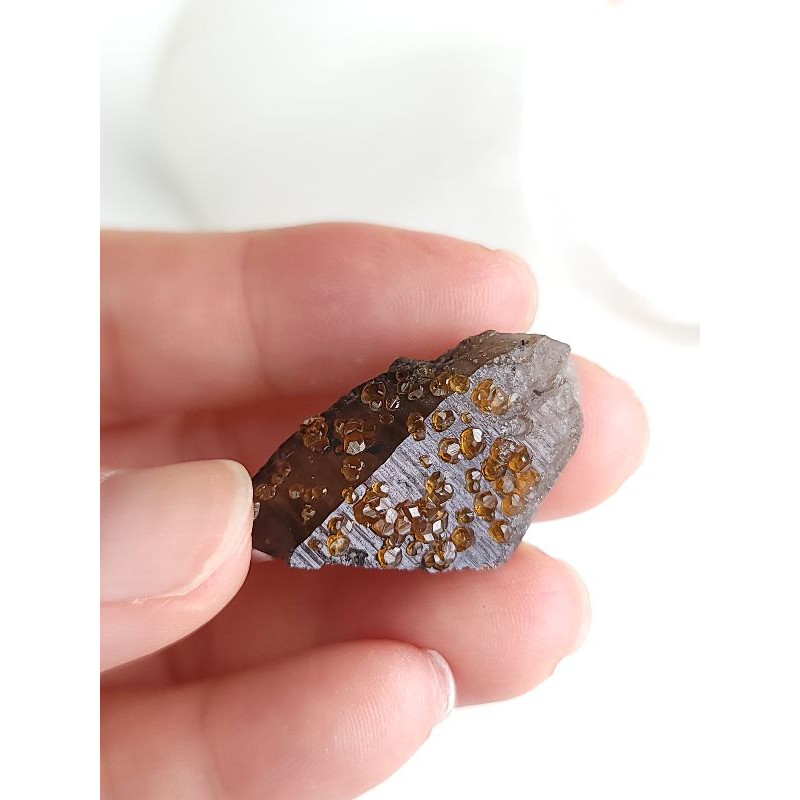 水晶花園－礦晶－福建 茶晶 石榴石