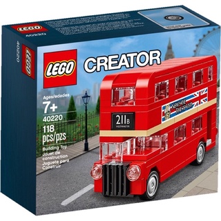 【樂高丸】樂高 LEGO 40220 倫敦巴士 紅色 雙層巴士 迷你倫敦巴士 倫敦小巴士 London Bus