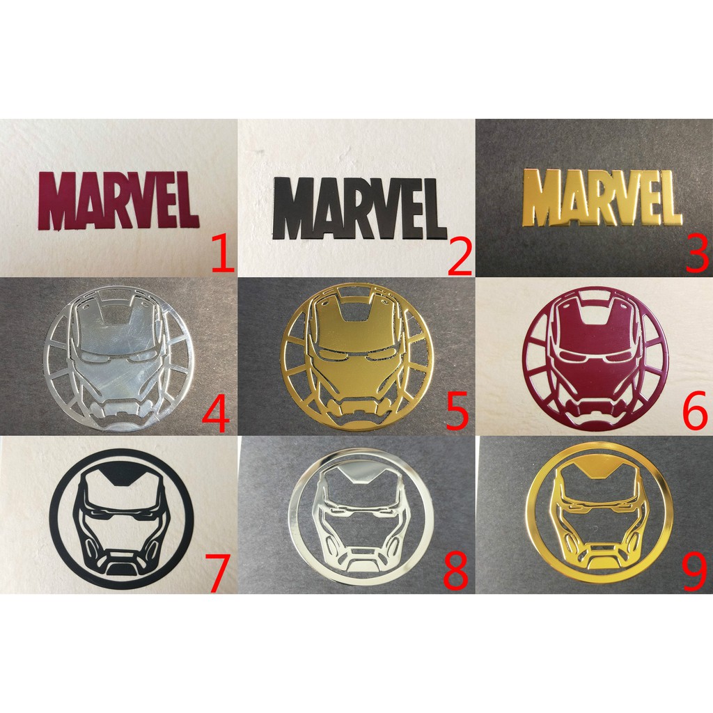 現貨(多款)【𝓙•𝓗 歐美館】Marvel 漫威系列 金屬貼紙