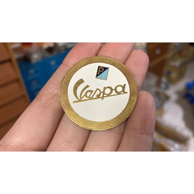 全新進口 偉士牌Vespa 小銅牌 飾牌 裝飾