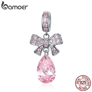 Bamoer Sparkle Bow-Knot 水晶鋯石吊飾