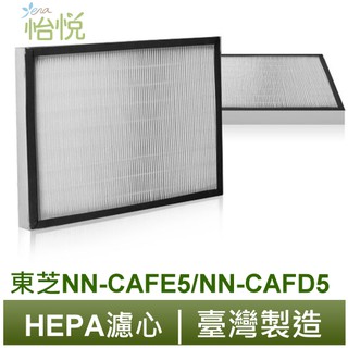 怡悅 HEPA濾心 適用 TOSHIBA 東芝 空氣清淨機 NN-CAFE5 NN-CAFD5 送四片奈米銀活性碳濾網