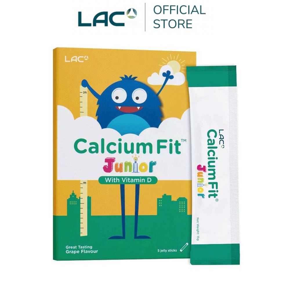 【LAC利維喜】兒童鈣高高果凍5包-葡萄口味(效期2026.01.31)