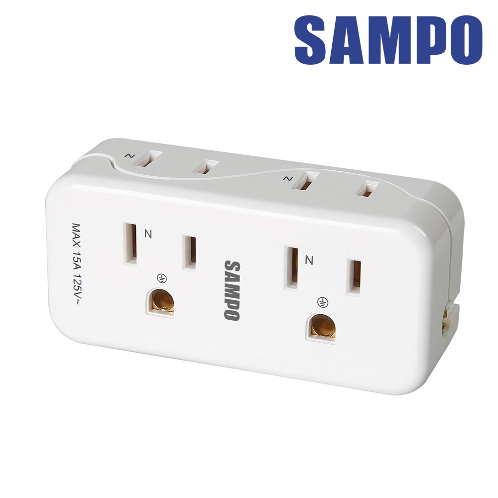 SAMPO 聲寶 4座2+3孔擴充插座(EP-UA4BM)-量大可議