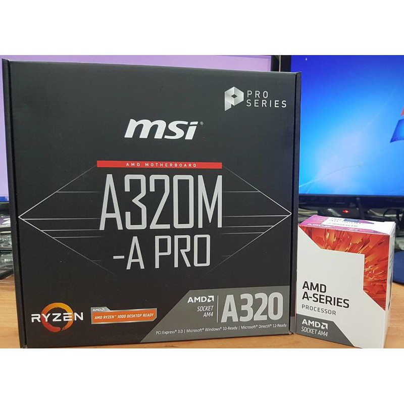 【超值套餐】 AMD A8-9600 3.1G +微星 A320M-A PRO