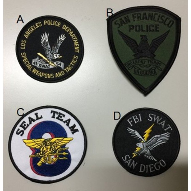 #835 FBI布章 軍事迷飛行夾克裝備陸軍 海軍空軍戰鬥胸章 肩章 徽章 臂章 領章 軍品 名牌 國旗 名條 階級章