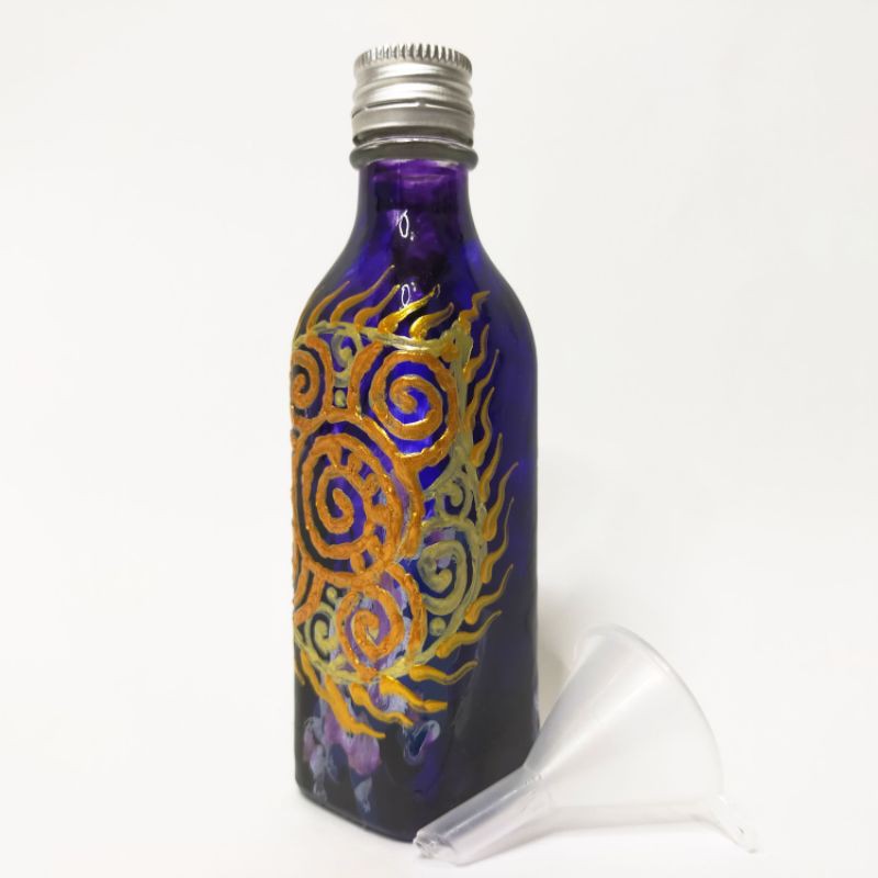 曦光設計能量校準醒酒淨化寶瓶（V0004）淨化 醒酒 魔法油瓶 玻璃瓶 玻璃彩繪 禮物 手作 能量平衡
