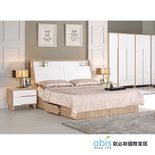 obis 床架 床底 伯妮斯5尺被櫥式雙人床