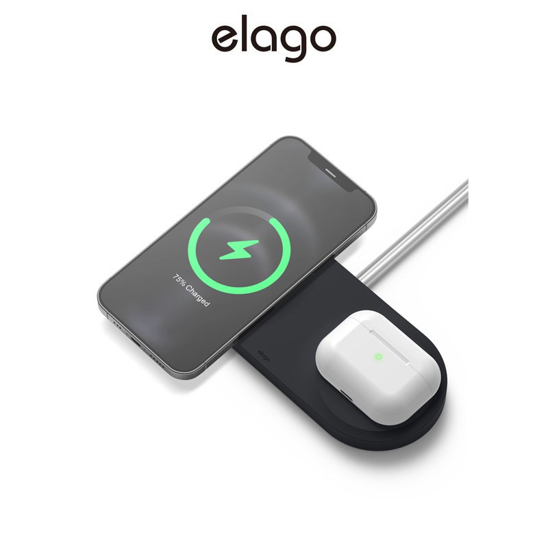 [elago] MagSafe MS 2合1充電盤 (適用 iPhone 系列, Airpods 系列)