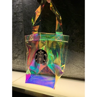 星巴克 🌈光采女神隨行杯袋 黑女神尼龍提背袋 丹寧拼色隨行杯袋 騰彩綠女神隨行杯袋 black pink 綠女神